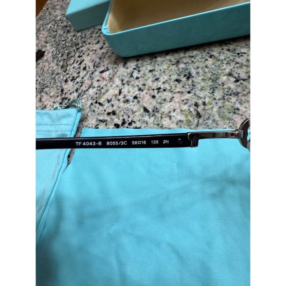 Tiffany & Co. Sunglasses Tiffany Blue Black Square Frame Embellished Key Sides